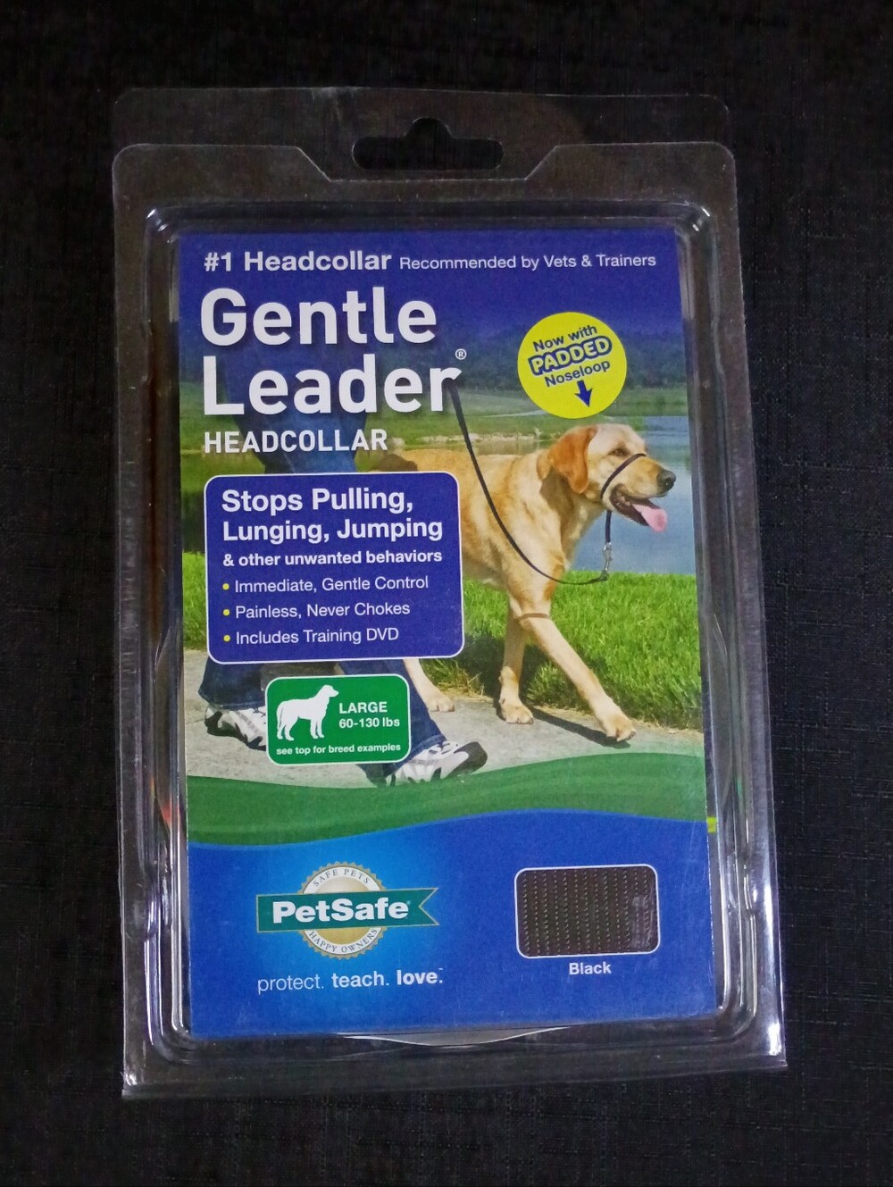 Brand New Gentle Leader Size L With Padded Nose Loop Black Color